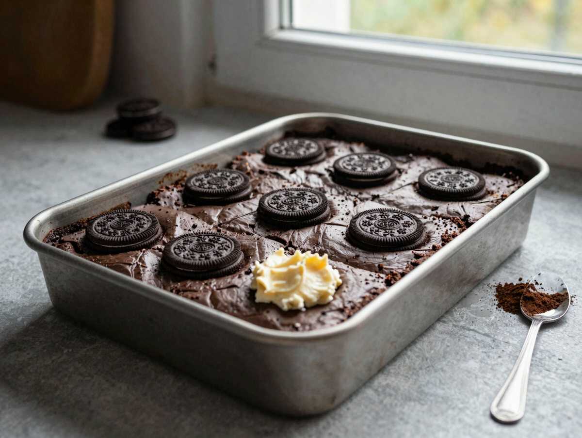 Köstliches Oreo Brownies Rezept: So einfach und unwiderstehlich! – während der Zubereitung