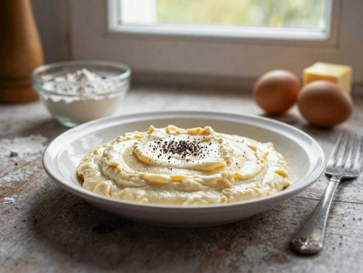 Köstliches Rahmkuchen-Rezept, das jeder lieben wird! – während der Zubereitung