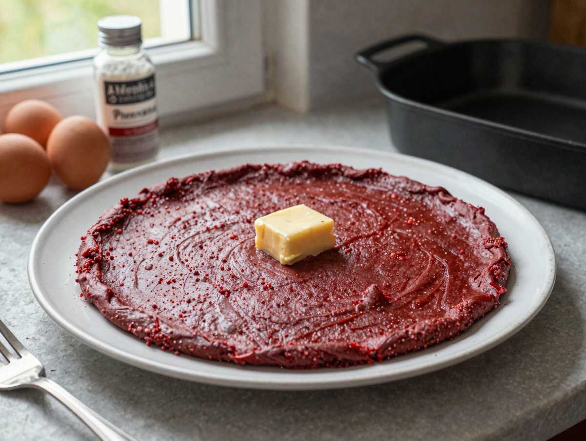 Köstliches Red-Velvet-Kuchen-Geheimnis, das du unbedingt probieren musst! – während der Zubereitung