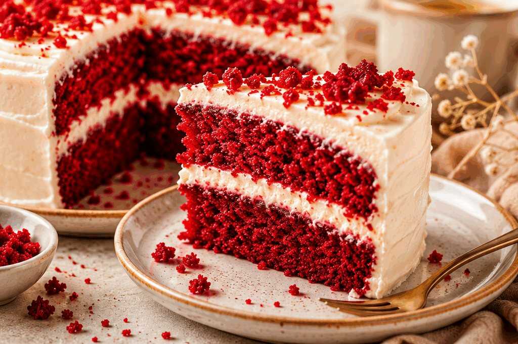 Köstliches Red-Velvet-Kuchen-Geheimnis, das du unbedingt probieren musst!