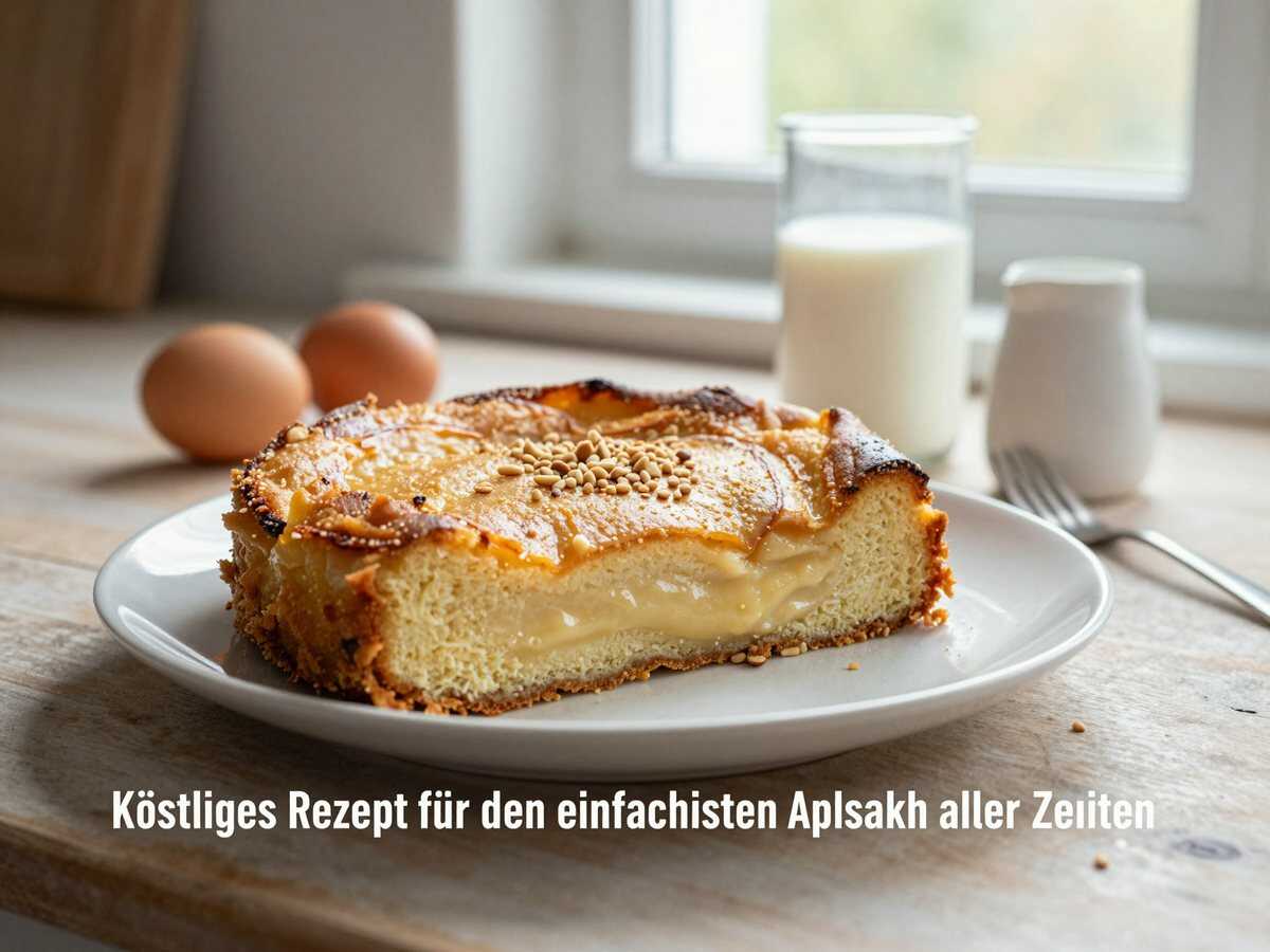 Köstliches Rezept für den einfachsten Apfelkuchen aller Zeiten! – während der Zubereitung
