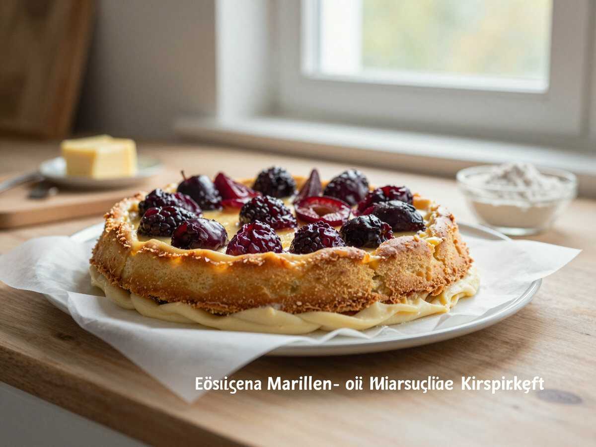 Köstliches Rezept für den perfekten Marillen- oder Kirschkuchen! – während der Zubereitung