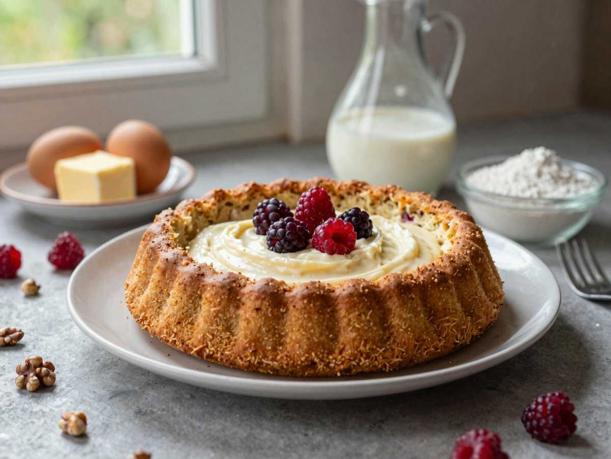 Köstliches Rezept für Maulwurfkuchen mit Erdbeeren: Unwiderstehlich lecker! – während der Zubereitung