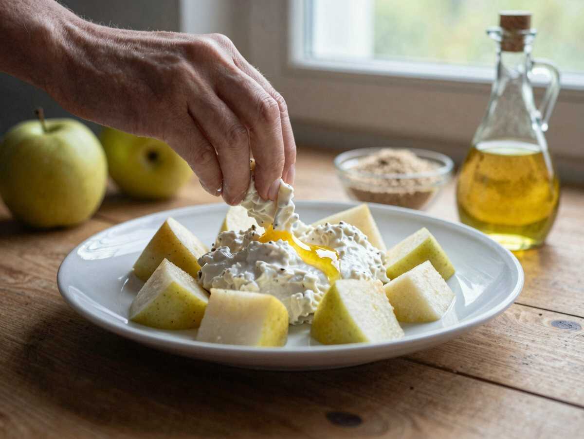 Köstliches Rezept: Saftige Apfel-Zimt-Muffins, die du probieren musst! – während der Zubereitung