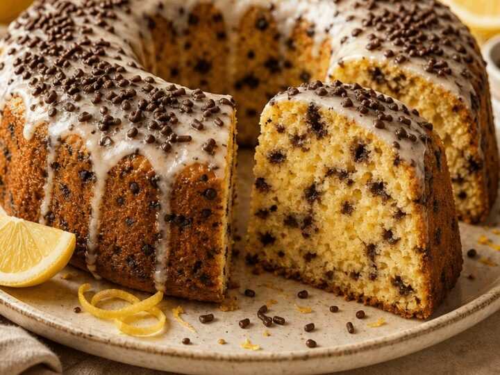Köstliches Zitronenkuchen-Rezept mit Schokostreuseln, das alle begeistern wird!