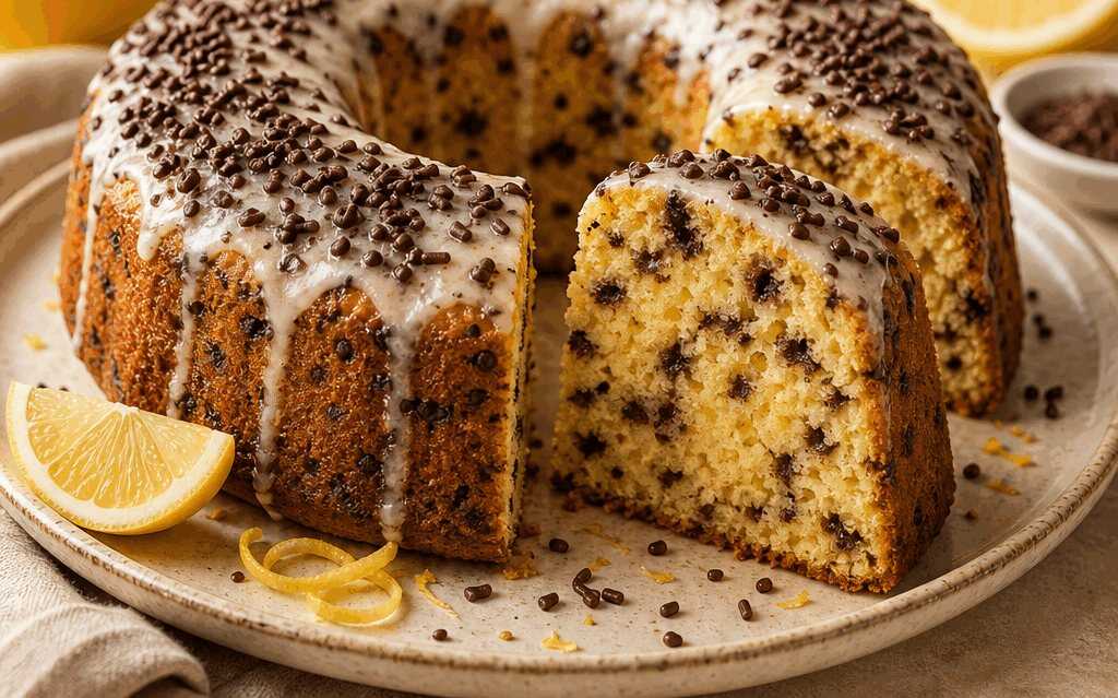 Köstliches Zitronenkuchen-Rezept mit Schokostreuseln, das alle begeistern wird!