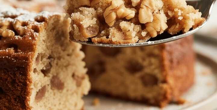 Kommt 2x die Woche auf den Tisch, Nusskuchen in 3 Minuten!