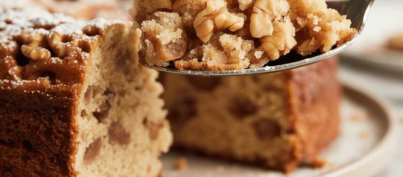 Kommt 2x die Woche auf den Tisch, Nusskuchen in 3 Minuten!