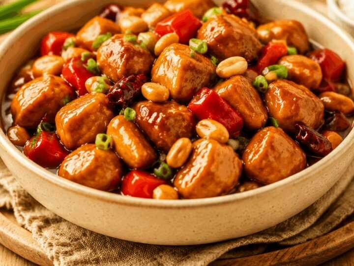 Kung Pao Huhn aus dem Crockpot: Einfacher Genuss für gemütliche Abendessen!