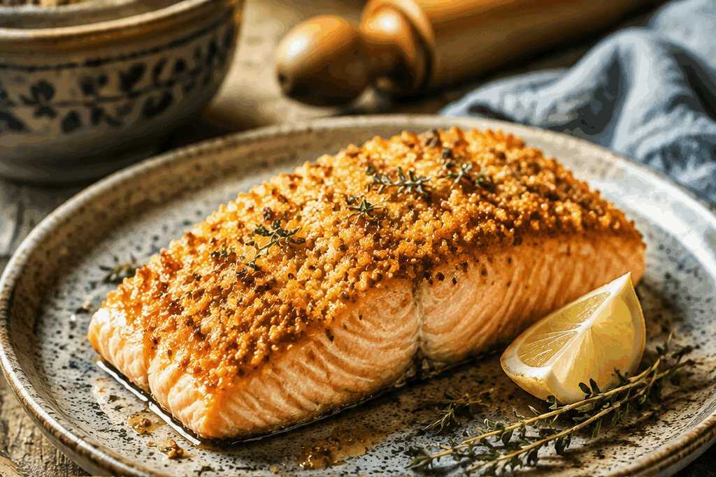 Lachs mit Honig-Senf-Kruste aus dem Airfryer – gelingt garantiert, auch Anfängern