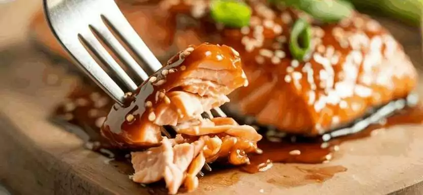 Lachs Teriyaki aus der Heißluftfritteuse