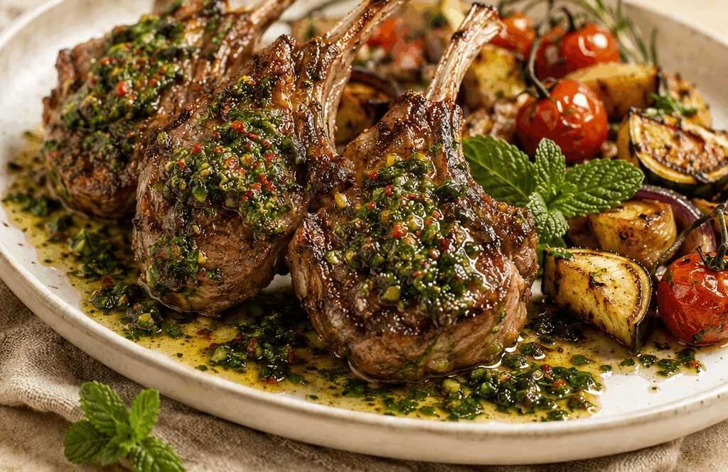 Lammkoteletts mit Minz-Chimichurri: Das unvergessliche Dinner für den Muttertag!