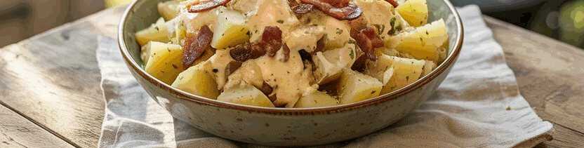 Lauwarmer Kartoffelsalat für Grillabende