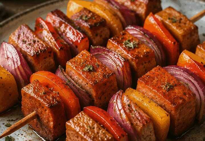 Leberkäse-Spieße mit Paprika aus dem Airfryer: der Trick, den kaum jemand kennt