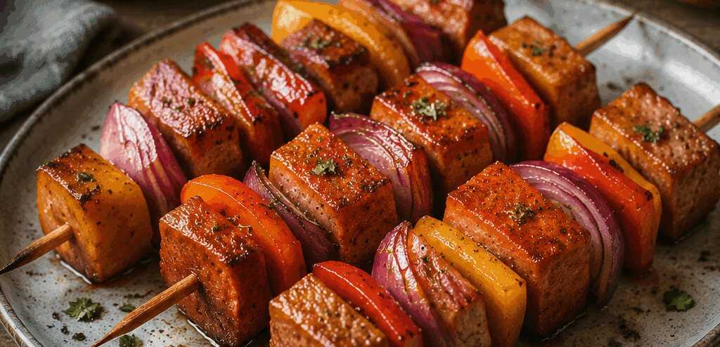 Leberkäse-Spieße mit Paprika aus dem Airfryer: der Trick, den kaum jemand kennt