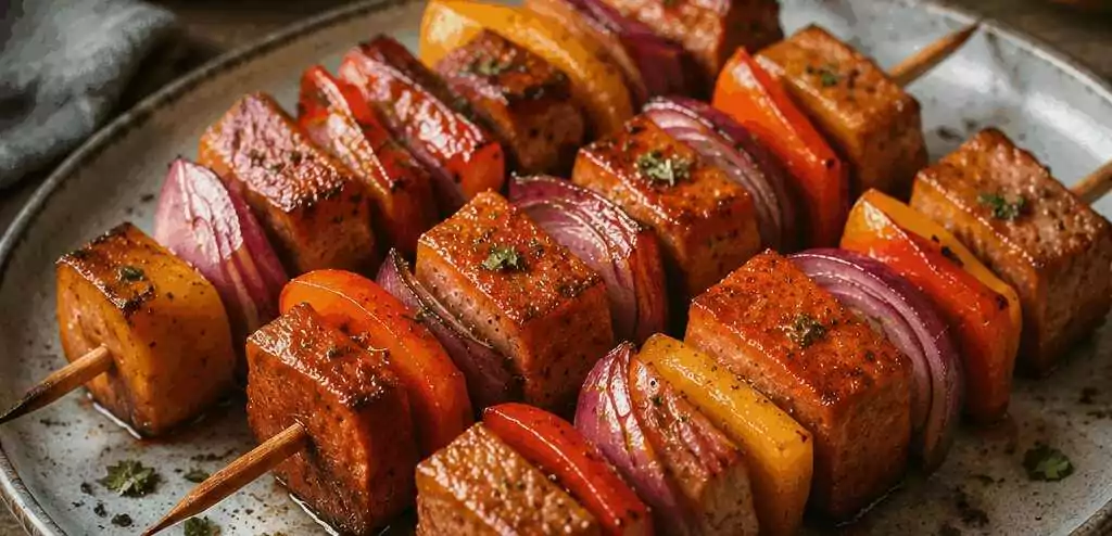 Leberkäse-Spieße mit Paprika aus dem Airfryer: der Trick, den kaum jemand kennt