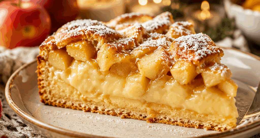 Leckere Apfelkuchen-Revolution: Entdecke das Geheimnis der Puddingfüllung! – so sieht es fertig aus