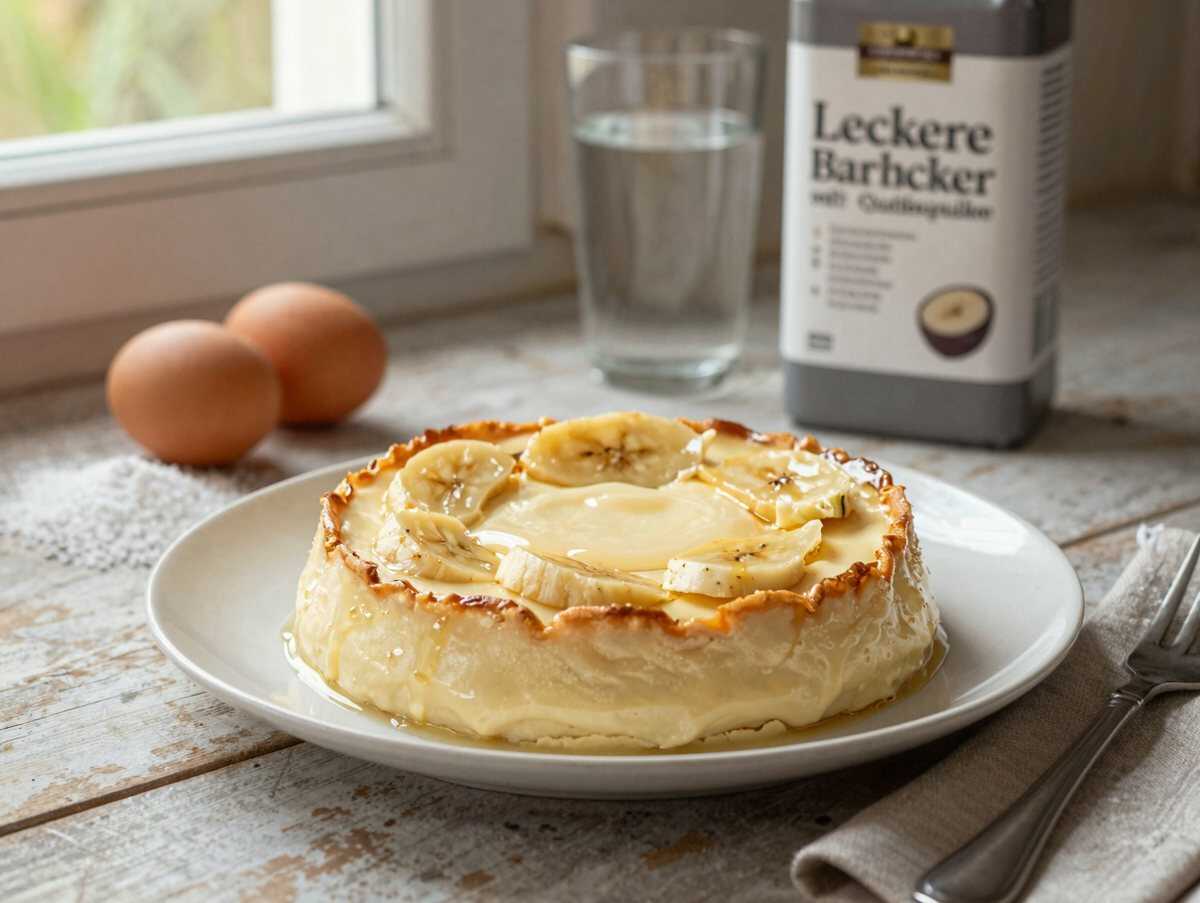 Leckere Bananen-Amaretto-Torte mit Quark-Creme – Ein Muss für Naschkatzen! – während der Zubereitung