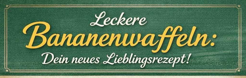 Leckere Bananenwaffeln: Dein neues Lieblingsrezept! – so sieht es fertig aus