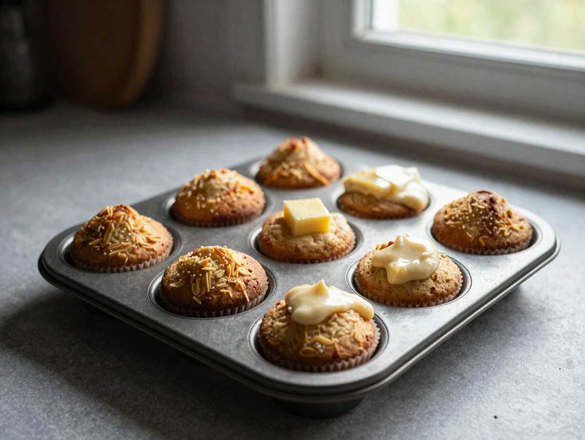 Leckere Bienenstich-Muffins, die du probieren musst! – während der Zubereitung