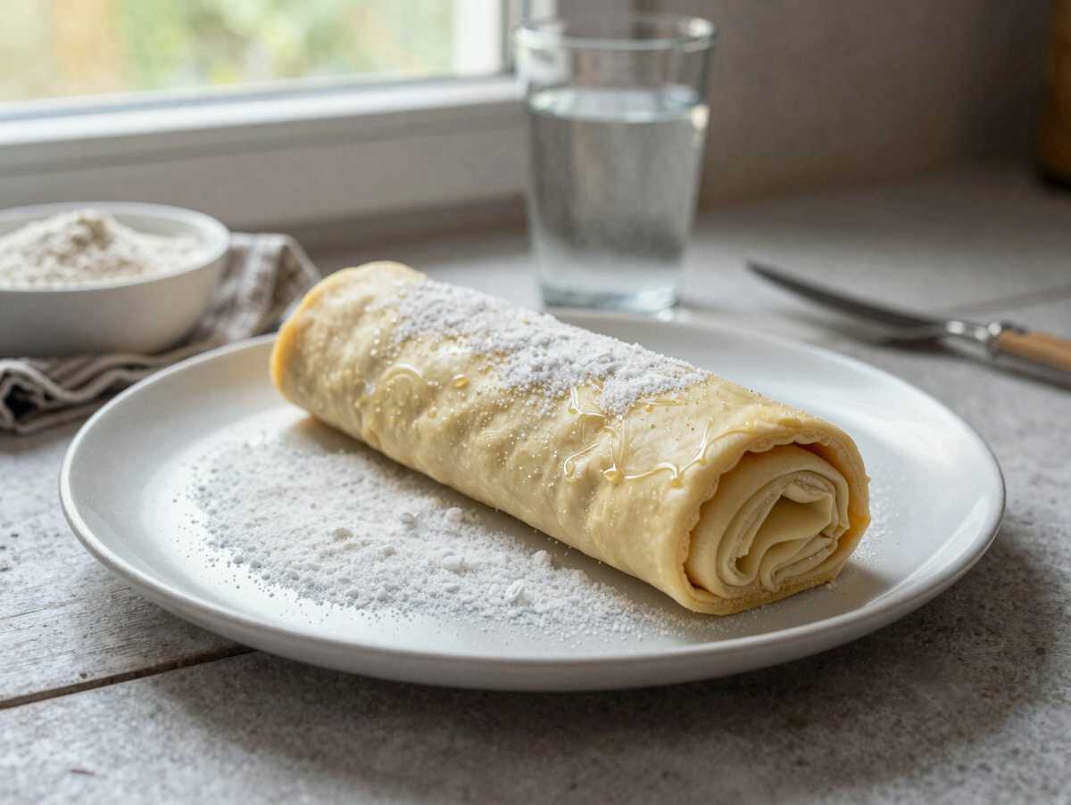 Leckere Biskuitrolle: Das unwiderstehliche Rezept mit Puddingfüllung! – während der Zubereitung