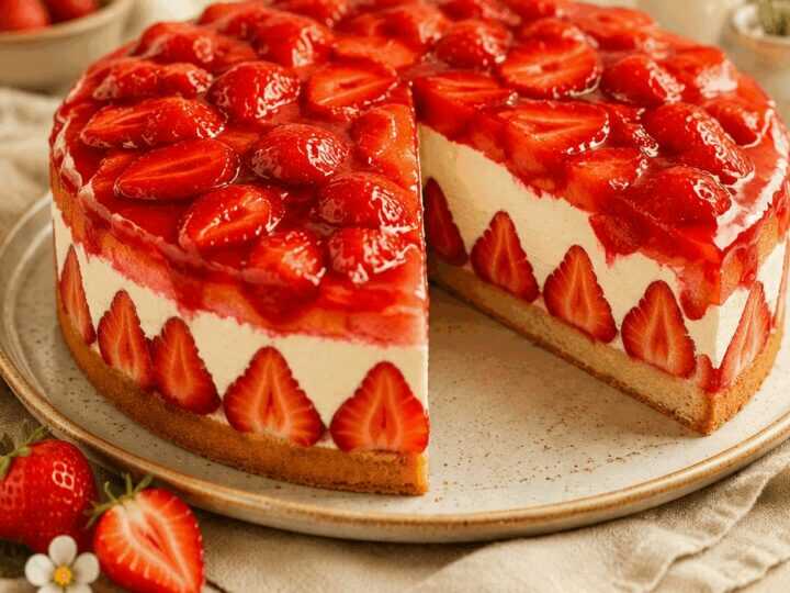 Leckere Erdbeertorte: Das einfache Rezept zum Nachbacken!