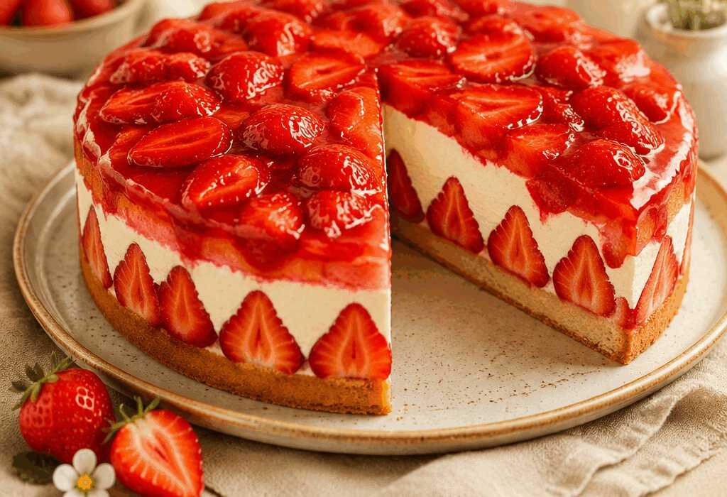 Leckere Erdbeertorte: Das einfache Rezept zum Nachbacken!