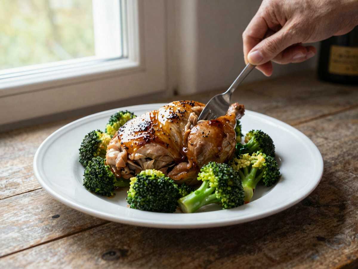 Leckere Hähnchen-Brokkoli-Schalen: Die perfekte Lösung für ein schnelles Abendessen – während der Zubereitung