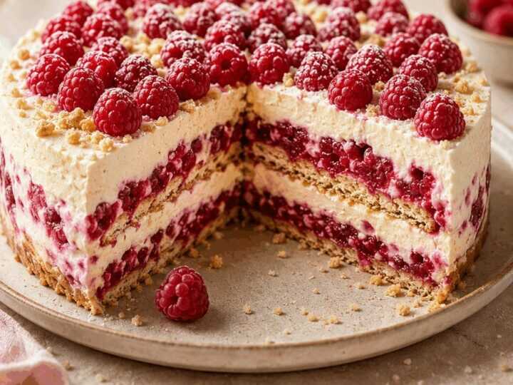 Leckere Himbeer-Butterkeks-Torte: Unwiderstehliches Rezept zum Nachmachen!