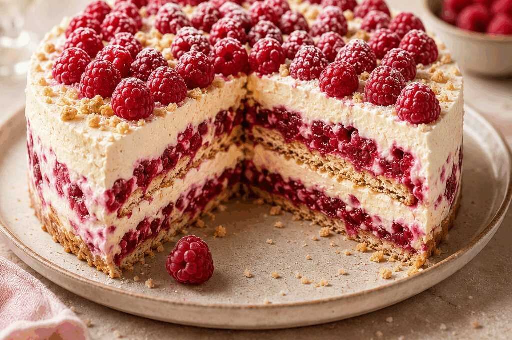 Leckere Himbeer-Butterkeks-Torte: Unwiderstehliches Rezept zum Nachmachen!