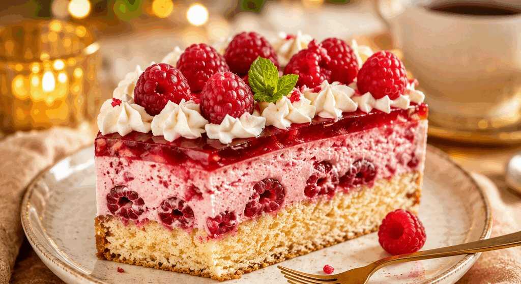 Leckere Himbeertorte, die Sie unbedingt probieren müssen! – so sieht es fertig aus