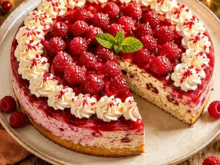 Leckere Himbeertorte, die Sie unbedingt probieren müssen!