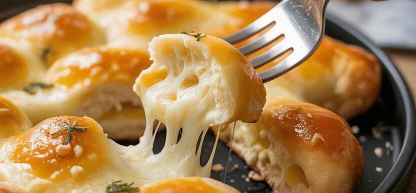 Käsestangen mit Knoblauch in 20 Minuten fertig