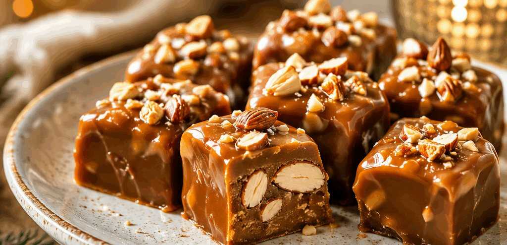 Leckere Karamell-Pralinen mit knackigen Mandeln entdecken! – so sieht es fertig aus