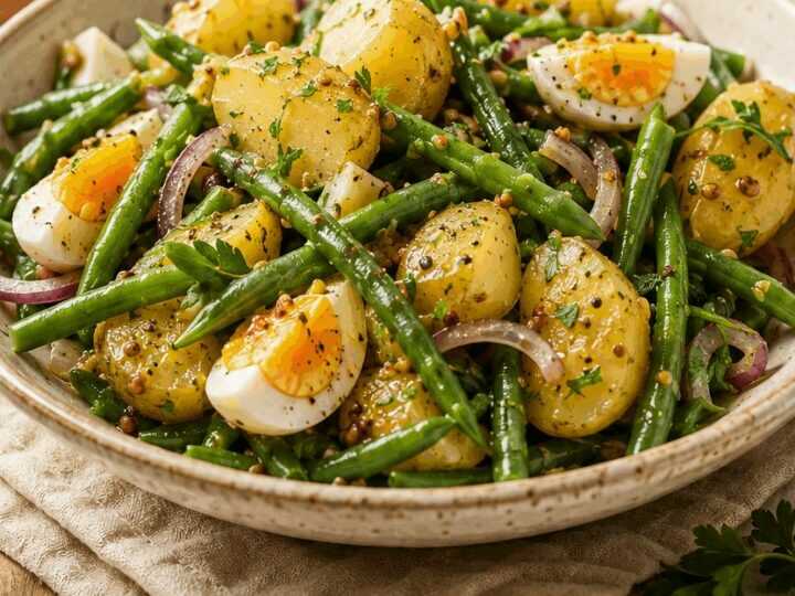 Leckere Kartoffel-Bohnen-Salat à la Française: Ein Genuss, den Sie lieben werden!