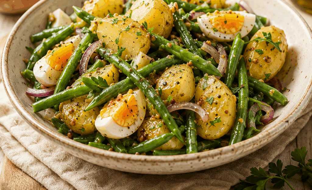 Leckere Kartoffel-Bohnen-Salat à la Française: Ein Genuss, den Sie lieben werden!