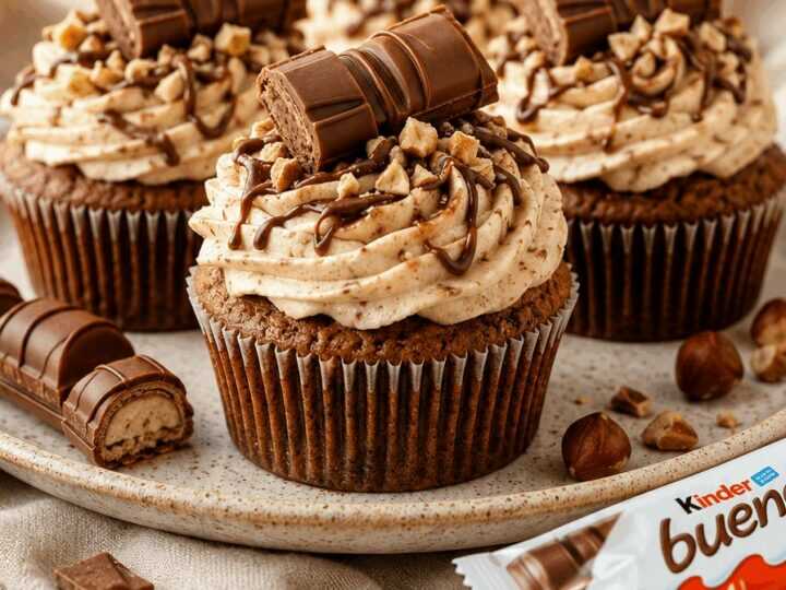 Leckere Kinder Bueno-Cupcakes: Das Rezept, das du unbedingt probieren musst!