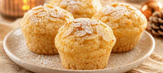 Leckere Mandel-Muffins in Minuten aus der Mikrowelle zaubern! – so sieht es fertig aus