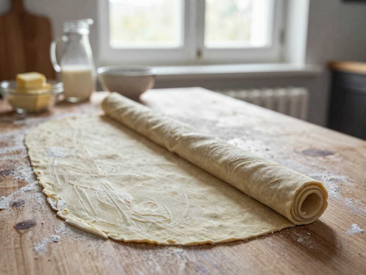 Leckere Nussschnecken nach Großmutters Geheimrezept! – während der Zubereitung