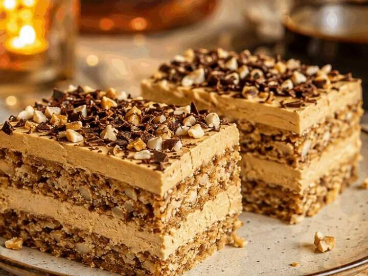 Leckere Nussschnitten mit unwiderstehlicher Kaffee-Creme – Probieren Sie es aus!