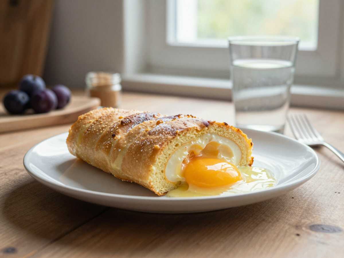 Leckere Puddingcreme-Roulade: Ein unwiderstehliches Rezept zum Nachmachen! – während der Zubereitung