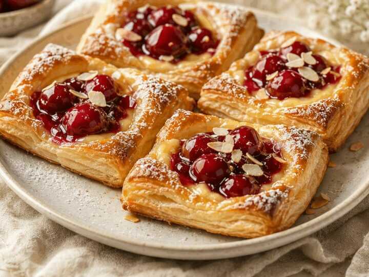 Leckere Pudding-Kirschteilchen: So einfach kannst du sie selbst machen!