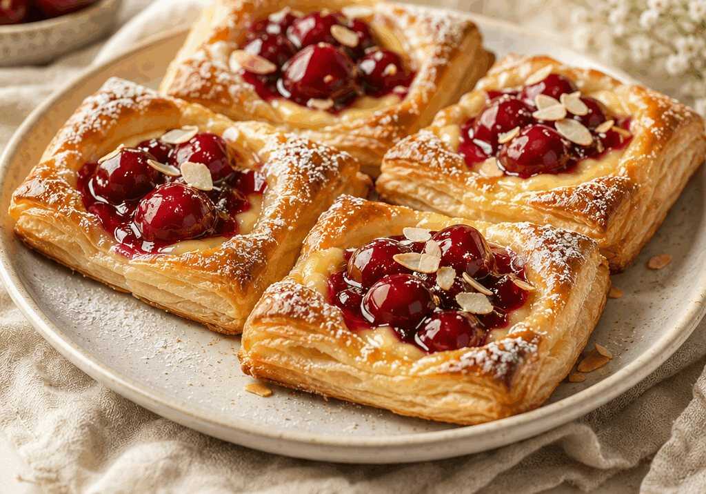 Pudding-Kirschteilchen