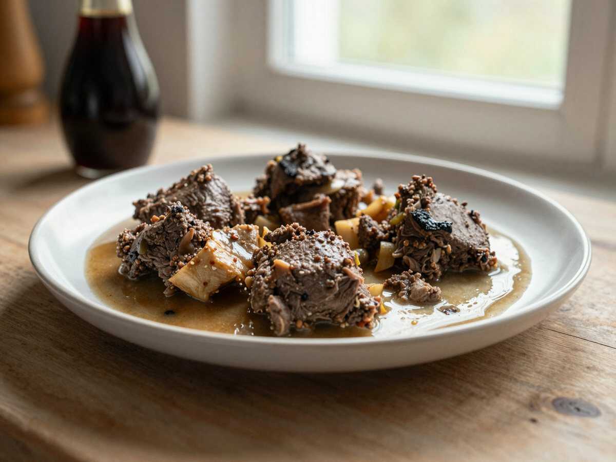 Leckere Rindfleisch-und-Kohl-Pfanne: Das schnelle Abendessen, das Sie lieben werden! – während der Zubereitung