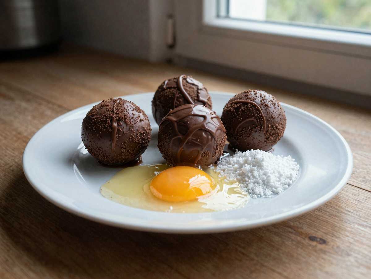 Leckere Rumkugeln selber machen - Rezept für Naschkatzen! – während der Zubereitung