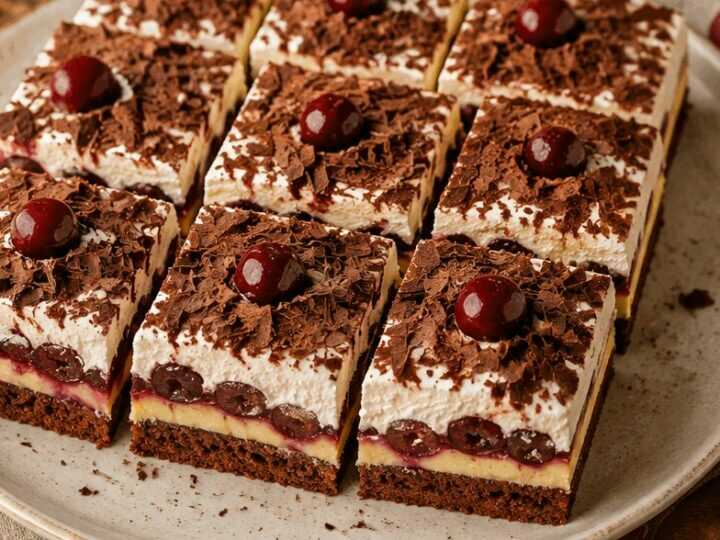 Leckere Schwarzwälder Puddingkuchen vom Blech: Ein Genuss für jeden Anlass!