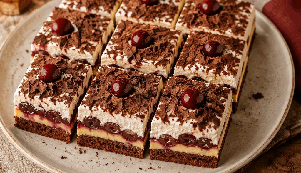 Leckere Schwarzwälder Puddingkuchen vom Blech: Ein Genuss für jeden Anlass!