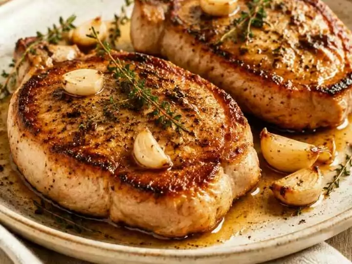 Leckere Schweinekoteletts aus der Gusseisenpfanne in nur 25 Minuten zubereitet!