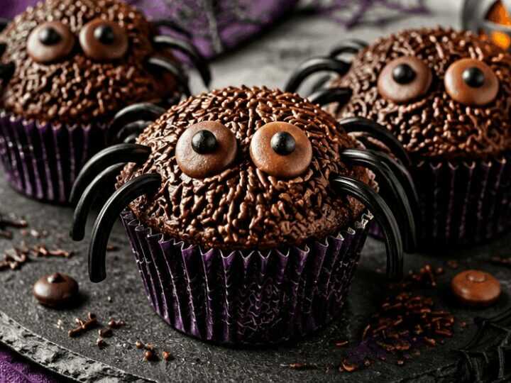 Leckere Spinnenmuffins: Dein Grusel-Hit zu Halloween!