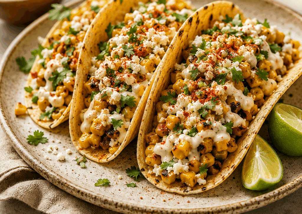 Leckere Street-Corn-Tacos: Geschmacksexplosion mit cremigem Kick!